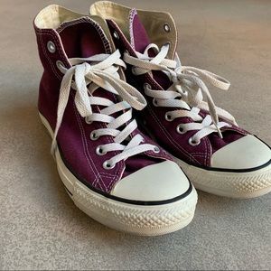 RESERVED - COPY - Coverse Purple High Tops